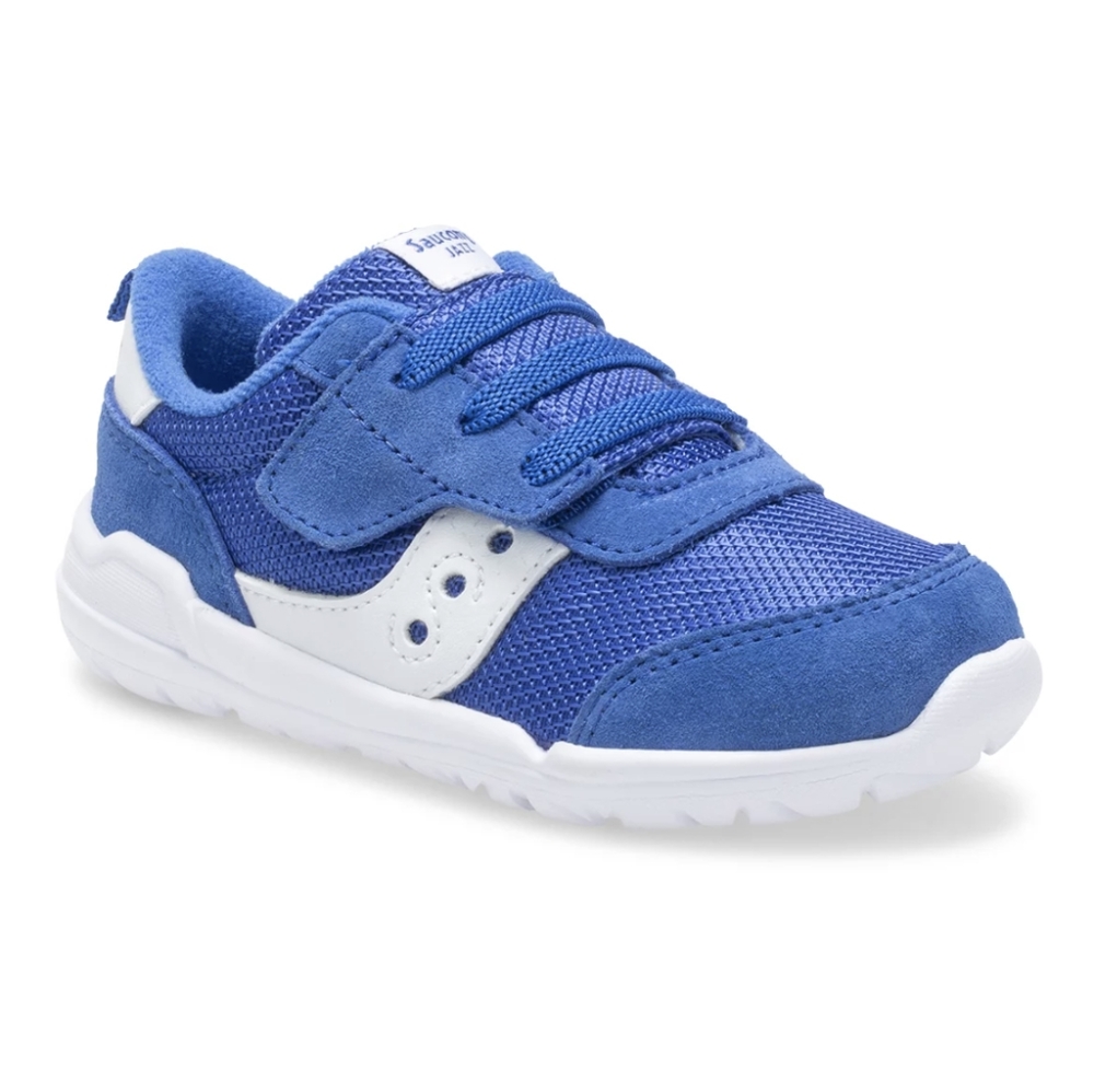 New! SAUCONY Jazz Riff True Blue Velcro Adjustable Slip On Sneakers Tennis Shoes
